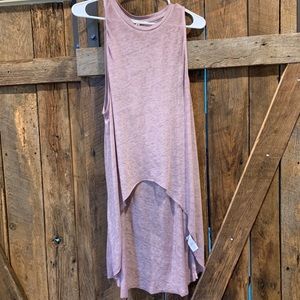 Purple high low tank
